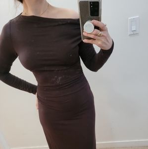 ELEGANT BROWN DRESS